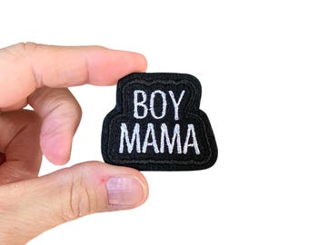 Boy Mama Iron On Patch