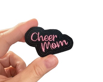 Cheer Mom Embroidered Iron-On Patch - Support your favorite Cheerleader!