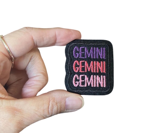 Gemini Embroidered Iron-On Patch