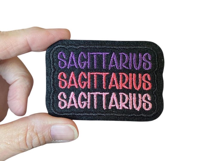 SAGITTARIUS Embroidered Iron-On Patch