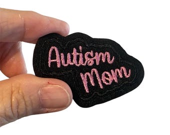Embroidered Autism Mom Iron-on Patch