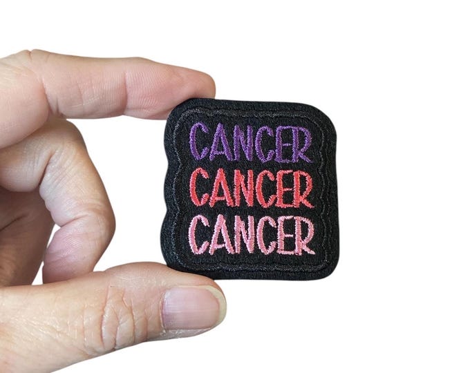 Cancer Embroidered Iron-On Patch