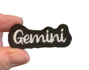 Gemini Embroidered Iron-On Patch