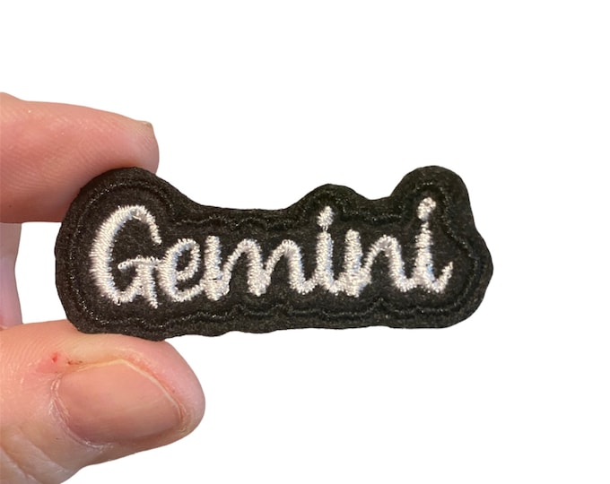 Gemini Embroidered Iron-On Patch