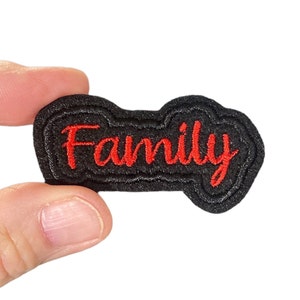Family Embroidered Iron-On Patch