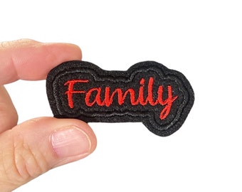 Family Embroidered Iron-On Patch