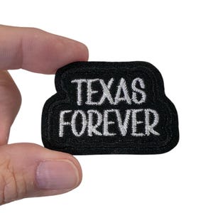 Texas Forever Iron On Patch | Embroidered State Patch | Texas Pride Patch | Travel Patch | Southern Gift Patch