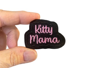 Cat Lover Mama Embroidered Patch – Cat Mom Gift for Jackets, Hats, Backpacks