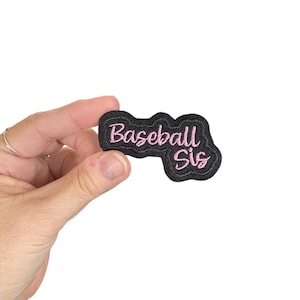 Baseball Sis Embroidered Iron-On Patch