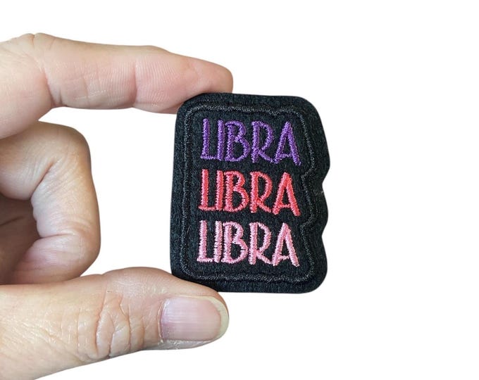 Libra Embroidered Iron-On Patch