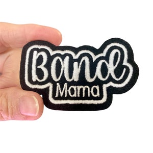 Band Mama Embroidered Iron-On Patch