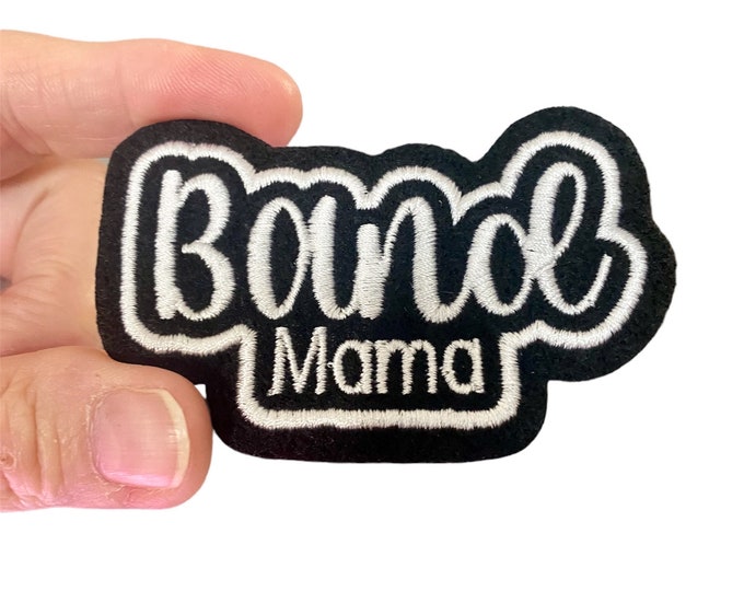 Band Mama Embroidered Iron-On Patch