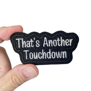 Touchdown Embroidered Patch: Football Game Day Iron-On Applique