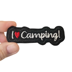 I Love Camping! Iron-On Patch – 1.25&quot; x 3.375&quot;