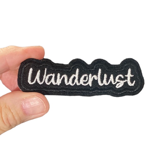 Wanderlust Embroidered Iron-On Patch