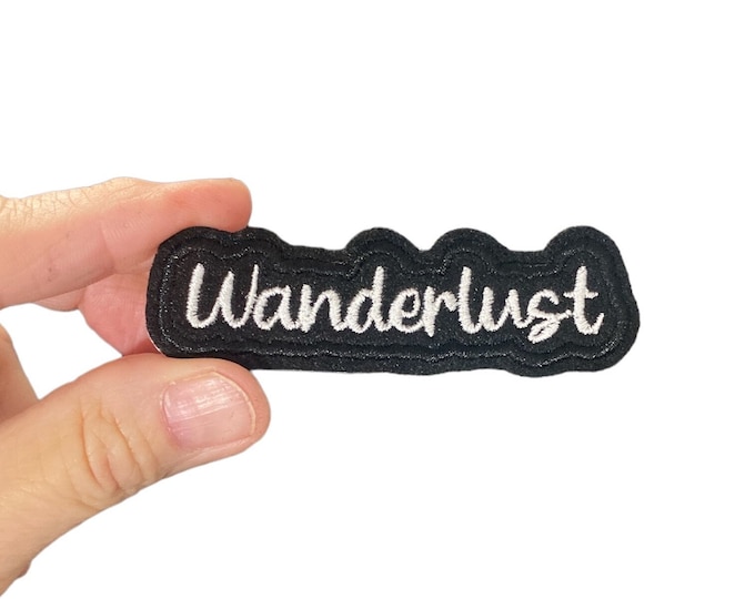 Wanderlust Embroidered Iron-On Patch