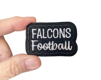 Falcons Football Iron On Patch: Embroidered Team Spirit