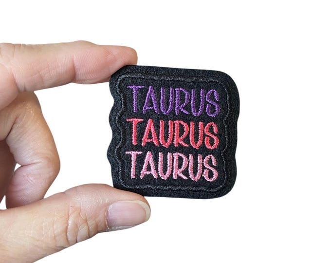 Taurus Embroidered Iron-On Patch