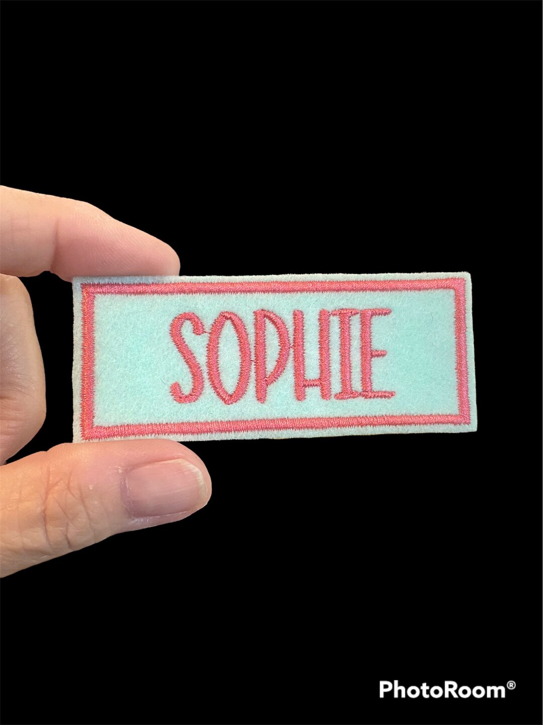 Iron on Name Patch, Birthday Gift Patch, Makeup Bag Patch, Bridesmaid