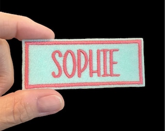 Iron On Name Patch, Birthday Gift Patch, Makeup bag Patch, Bridesmaid Patch, Bag Patch, Travel Bag Patch, Baby Shower Gift Patch