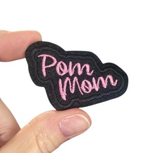 Pom Mom Embroidered Iron-On Patch - Support your favorite Cheerleader!