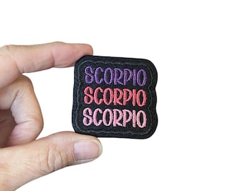 Scorpio Embroidered Iron-On Patch