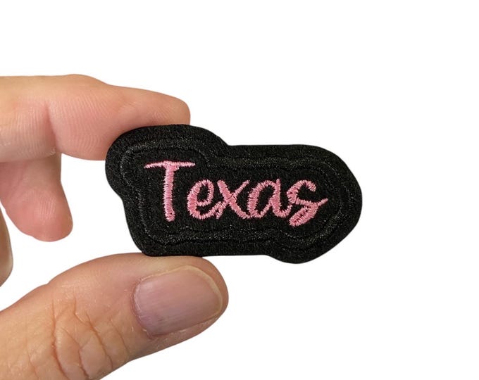 Texas Iron On Patch | Embroidered State Patch | Travel Patch | State Pride Patch | State Souvenir Patch