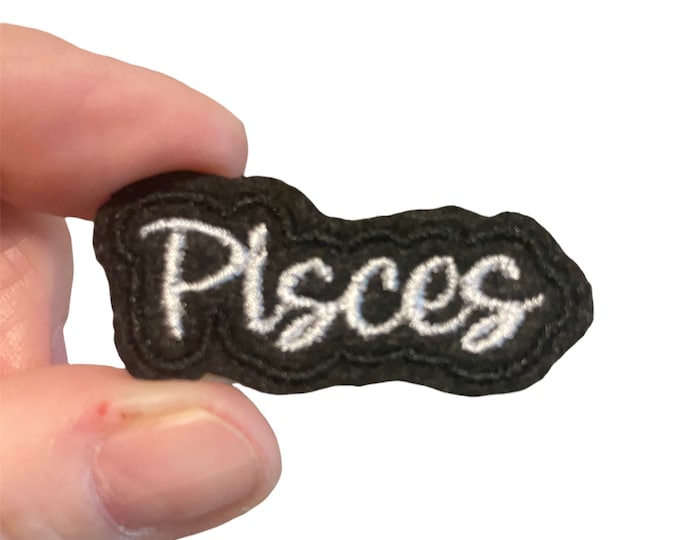 Pisces Embroidered Iron-On Patch