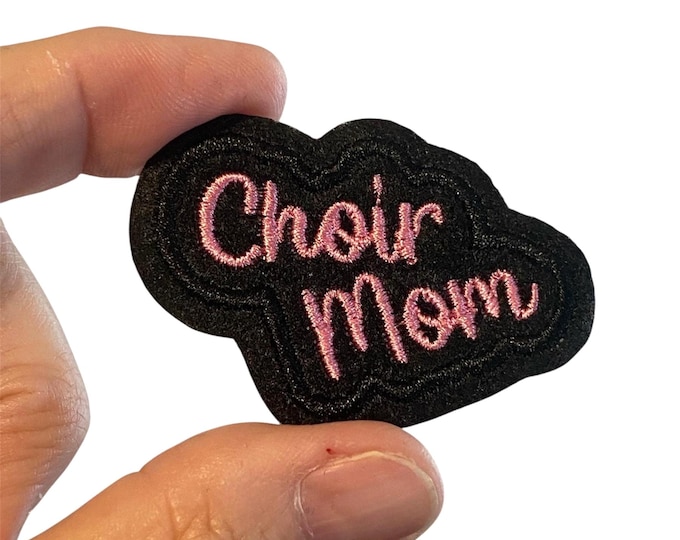 Embroidered Choir Mom Iron-on Patch