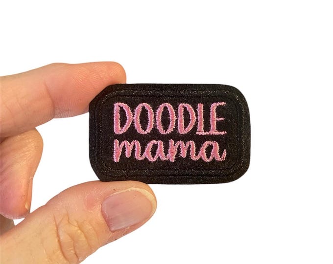 Doodle Mama Embroidered Iron-On Patch – Dog Lover Accessory