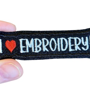 I love EMBROIDERY! Embroidered Iron-On Patch