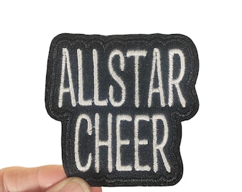 ALLSTAR CHEER Embroidered Iron-On Patch - Support your favorite Cheerleader!