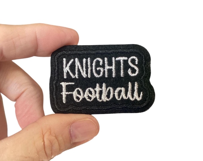 Knights Football Iron On Patch | Embroidered Football Patch | Team Spirit Patch | Sports Iron On Patch