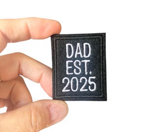 DAD Est. Custom Year Patch – Embroidered Iron-On Patch