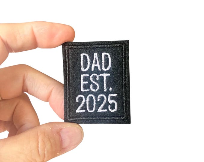 DAD Est. Custom Year Patch – Embroidered Iron-On Patch