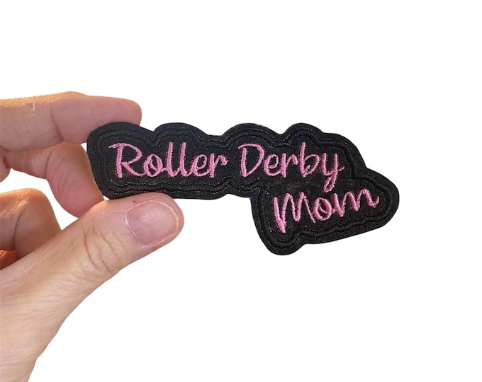 Embroidered Roller Derby Mom Patch – Support Your Derby Girl!