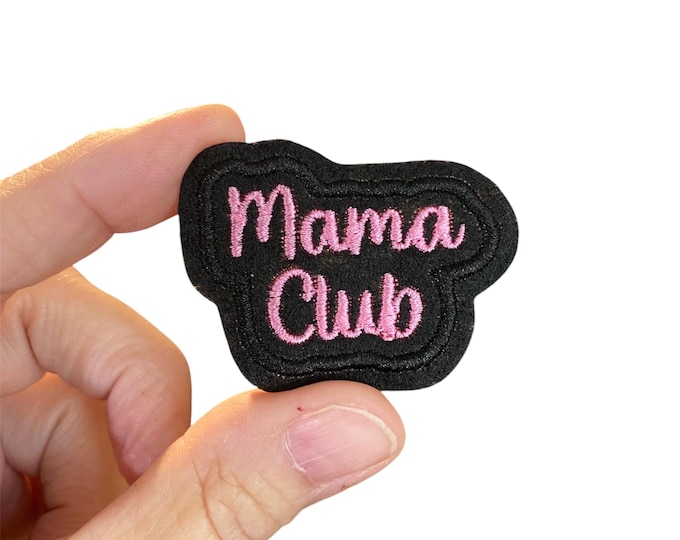 Embroidered Mama Club Iron-on Patch