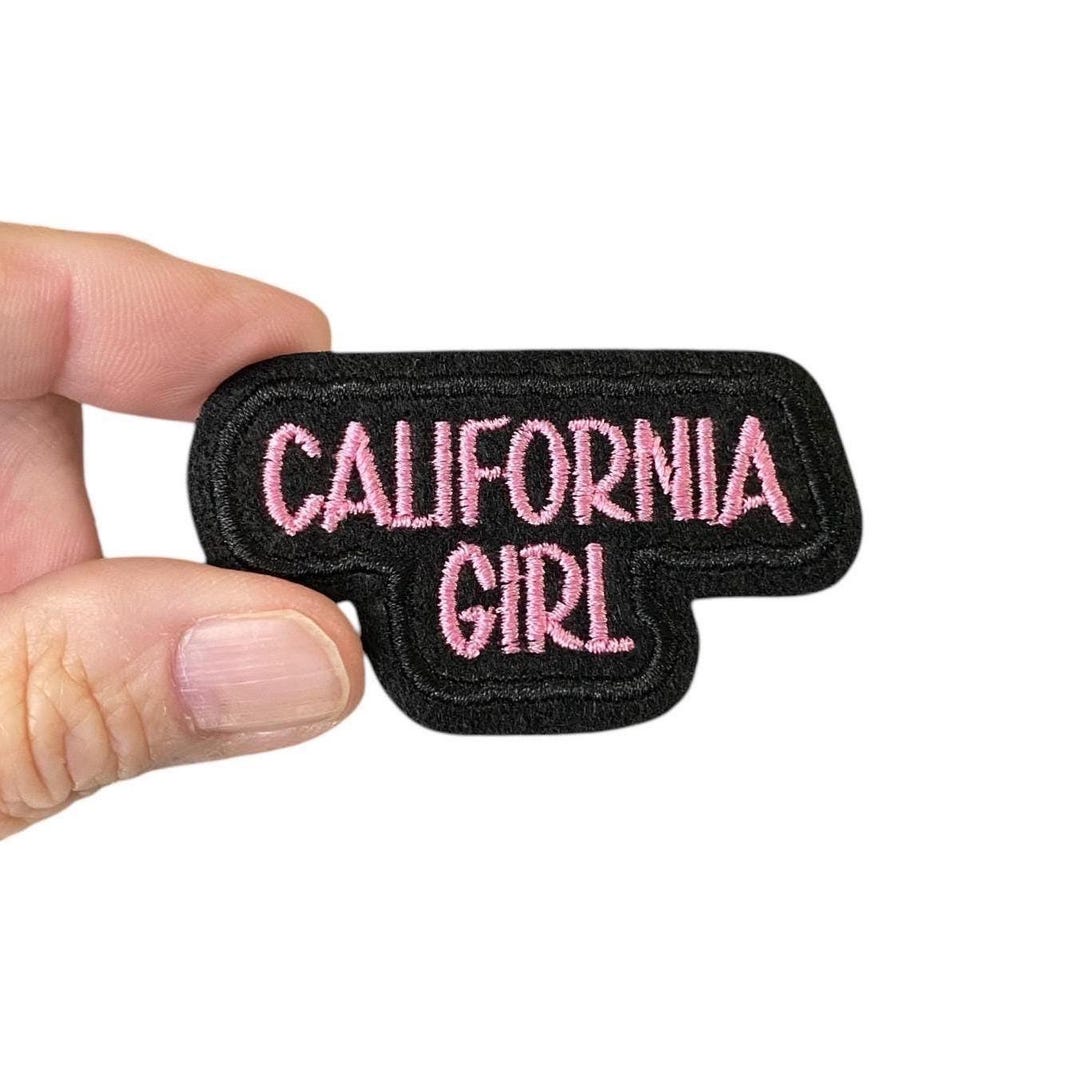 California Girl Embroidered Iron on Patch: State Pride Travel Souvenir ...