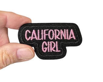 California Girl Iron On Patch | Embroidered California Patch | State Pride Patch | Travel Patch | Beach Girl Patch