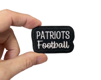 Patriots Football Embroidered Iron On Patch: Team Spirit
