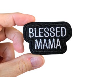 Blessed Mama Iron On Patch