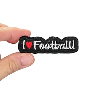 I love Football! Embroidered Iron-On Patch