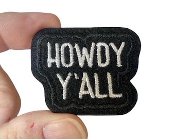 Howdy Y'all Embroidered Iron-On Patch