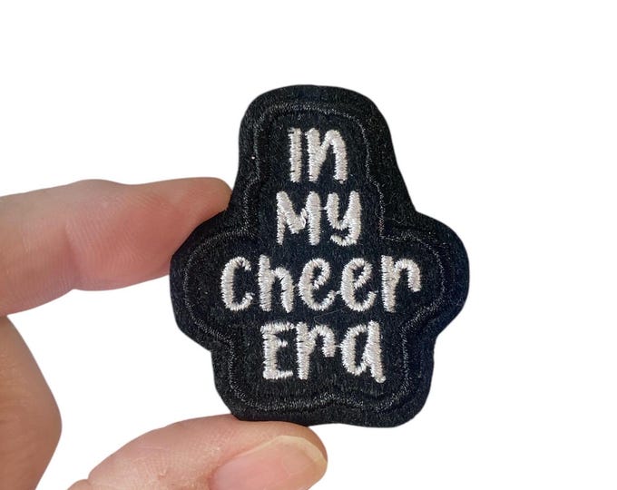 In My Cheer Era Embroidered Iron-On Patch - Support your favorite Cheerleader!