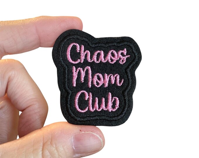 Embroidered Chaos Mom Club Iron-on Patch