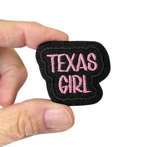 Texas Girl Iron On Patch | Embroidered Texas Patch | State Pride Patch | Southern Girl Patch | Travel Patch