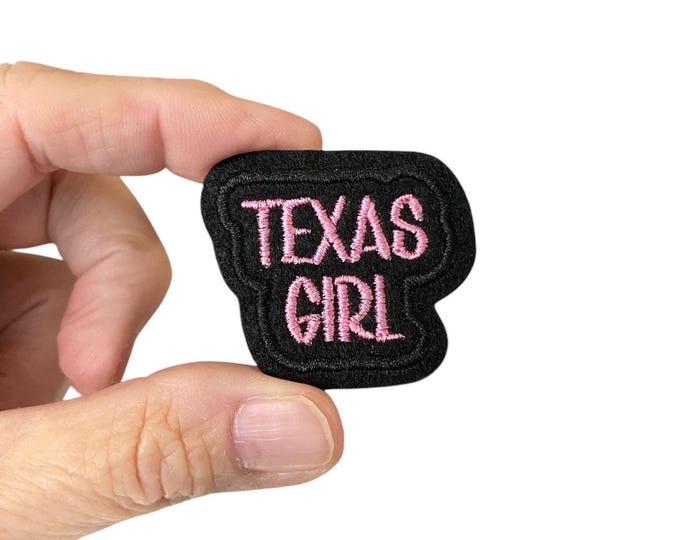 Texas Girl Iron On Patch | Embroidered Texas Patch | State Pride Patch | Southern Girl Patch | Travel Patch