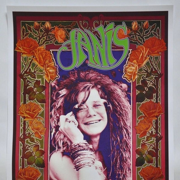 Janis Joplin Poster - Etsy