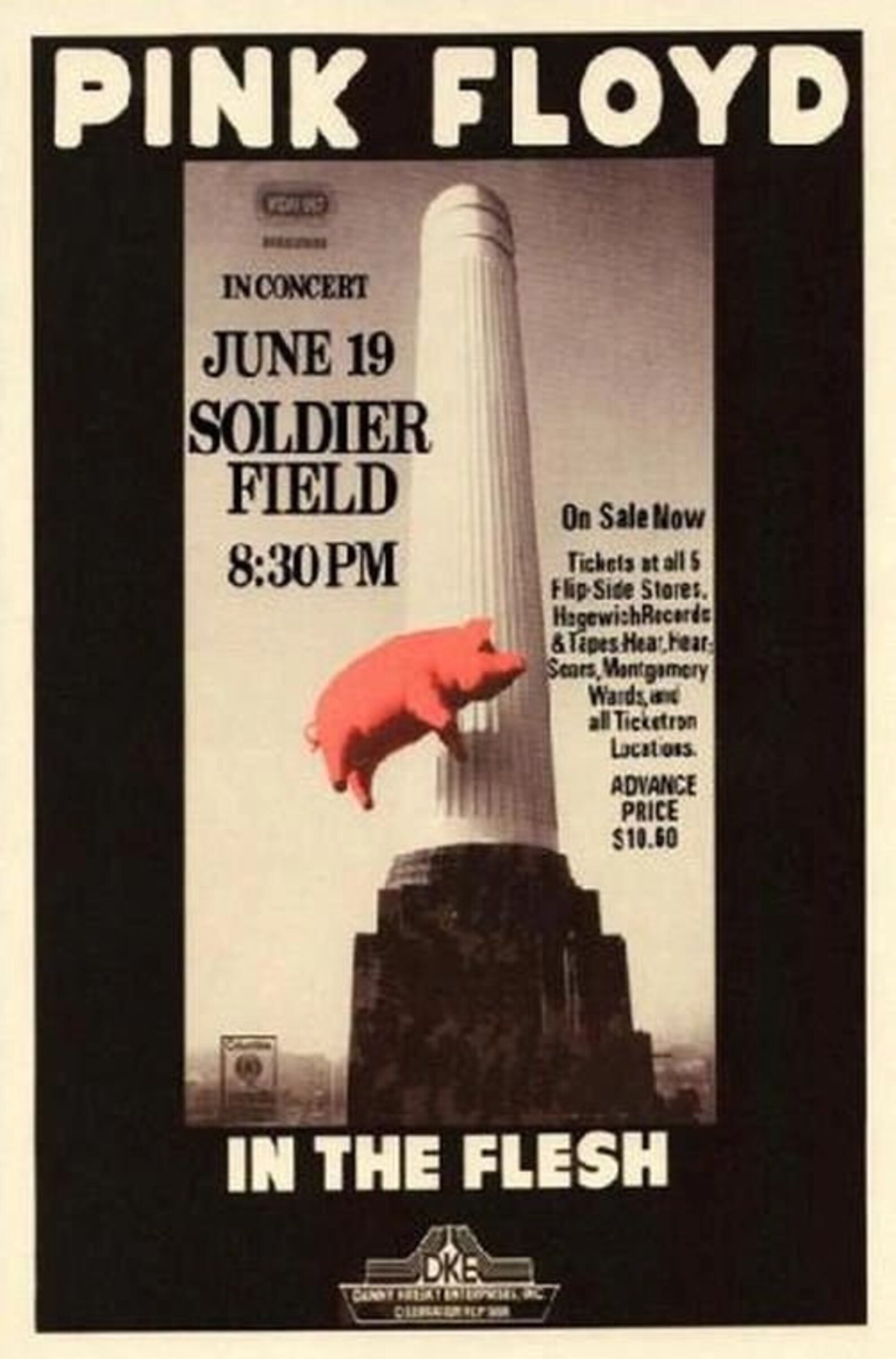 Pink Floyd Soldier Field Chicago June 19th 1977 in the Etsy