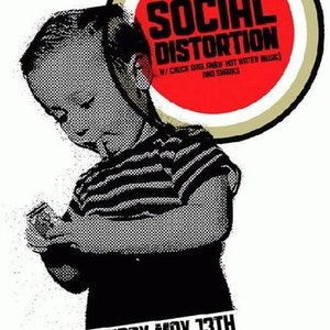 Social Distortion - 2011 - Art by Mark Serlo - 17 x 11 - Reprint